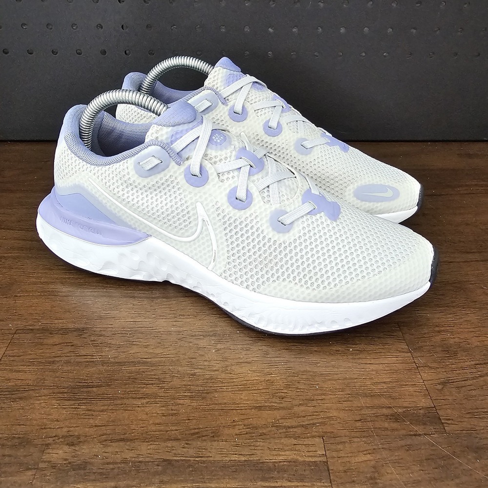 Nike Women's Sneakers in Cream and Purple